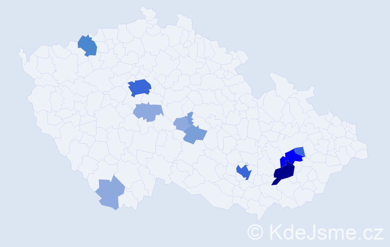 Příjmení: 'Košuta', počet výskytů 32 v celé ČR