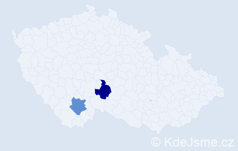 Příjmení: 'Krpejšková', počet výskytů 4 v celé ČR