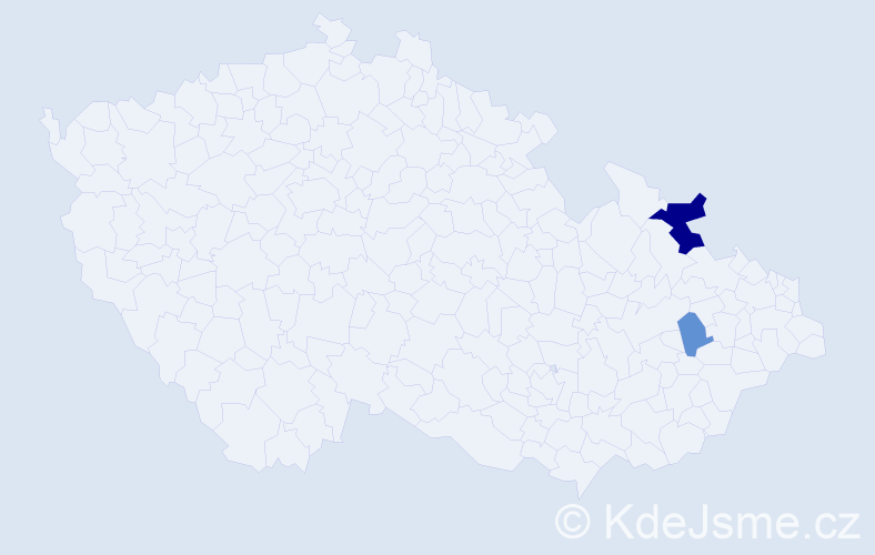 Příjmení: 'Harcovová', počet výskytů 4 v celé ČR