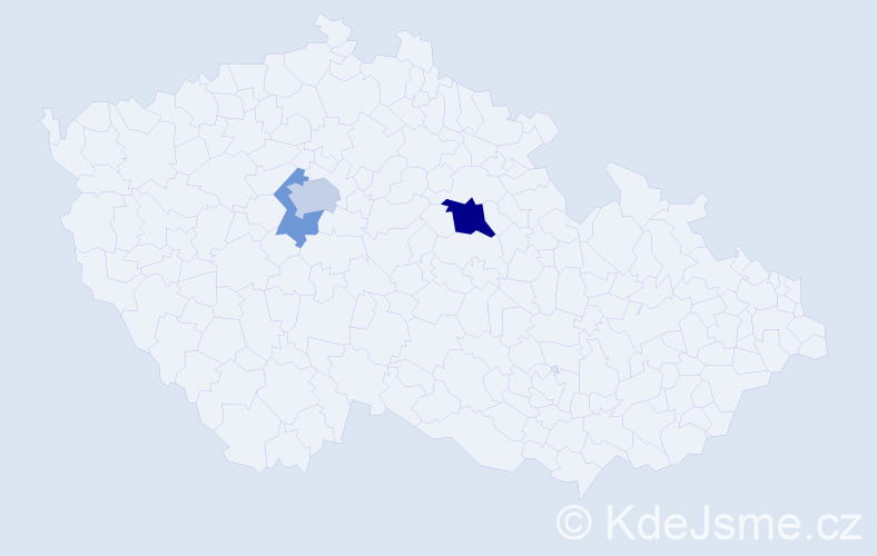 Příjmení: 'Makovič', počet výskytů 6 v celé ČR
