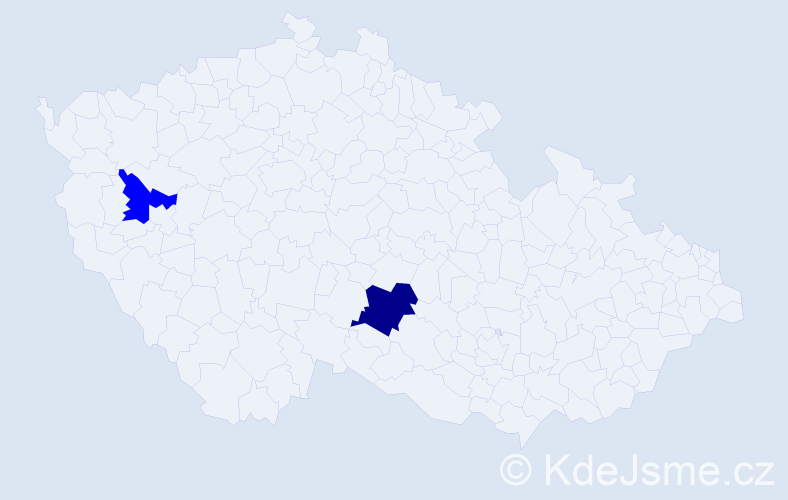 Příjmení: 'Prosch', počet výskytů 5 v celé ČR