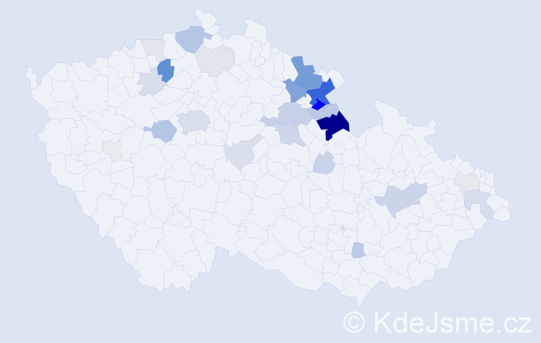 Příjmení: 'Ruffer', počet výskytů 97 v celé ČR