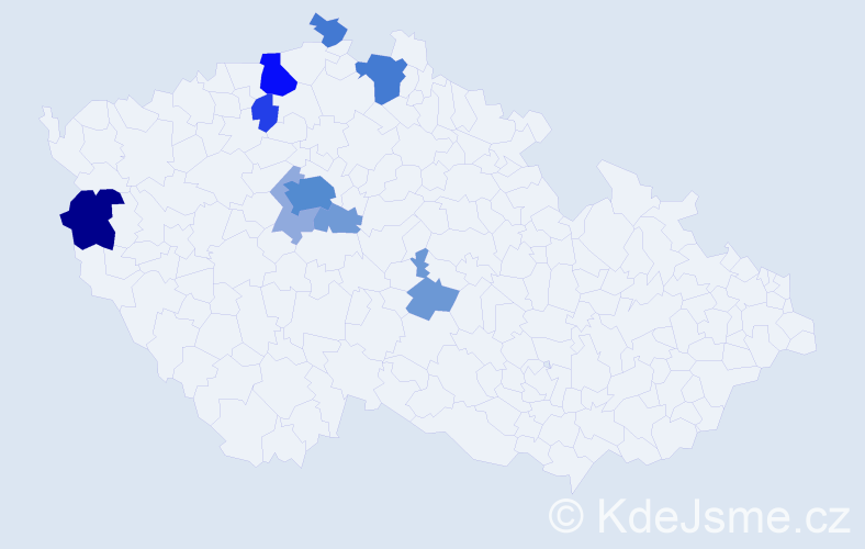 Příjmení: 'Eisler', počet výskytů 31 v celé ČR