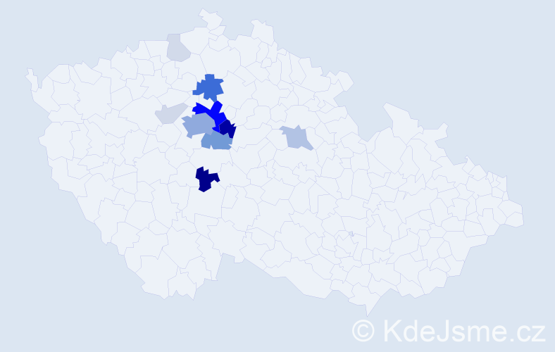 Příjmení: 'Rollo', počet výskytů 48 v celé ČR
