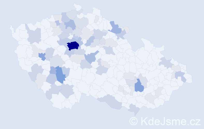 Příjmení: 'Sádlo', počet výskytů 233 v celé ČR