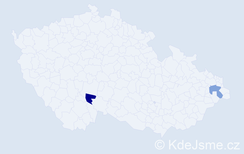 Příjmení: 'Langridge', počet výskytů 4 v celé ČR