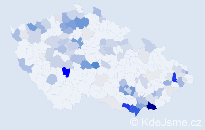 Příjmení: 'Lípová', počet výskytů 328 v celé ČR