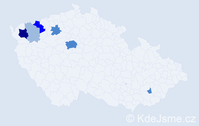 Příjmení: 'Slivkanič', počet výskytů 15 v celé ČR