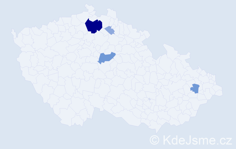 Příjmení: 'Kálaiová', počet výskytů 11 v celé ČR