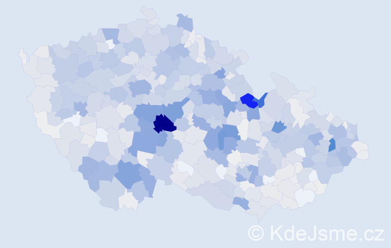 Příjmení: 'Filip', počet výskytů 3663 v celé ČR