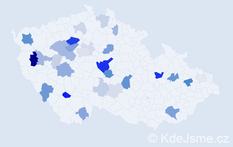 Příjmení: 'Leopold', počet výskytů 80 v celé ČR