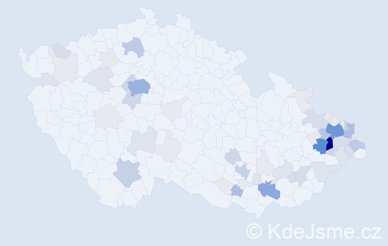 Příjmení: 'Galiová', počet výskytů 239 v celé ČR