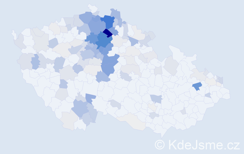 Příjmení: 'Mocová', počet výskytů 595 v celé ČR