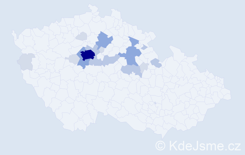 Příjmení: 'Roškota', počet výskytů 51 v celé ČR