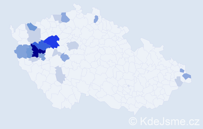 Příjmení: 'Netrhová', počet výskytů 58 v celé ČR
