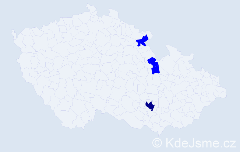 Příjmení: 'Witkowska', počet výskytů 5 v celé ČR