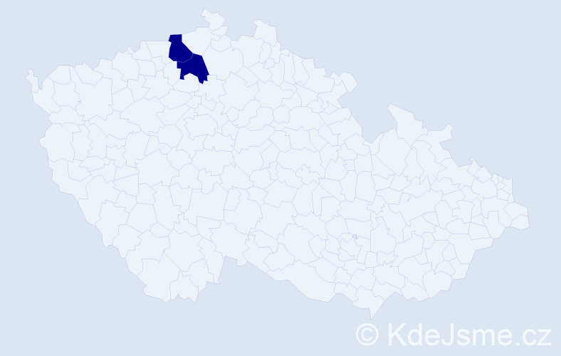 Příjmení: 'Srsenová', počet výskytů 2 v celé ČR