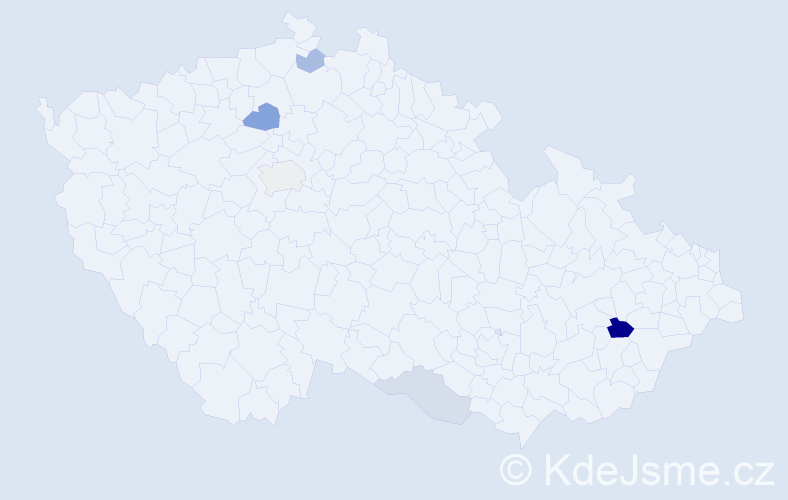 Příjmení: 'Skibinski', počet výskytů 9 v celé ČR