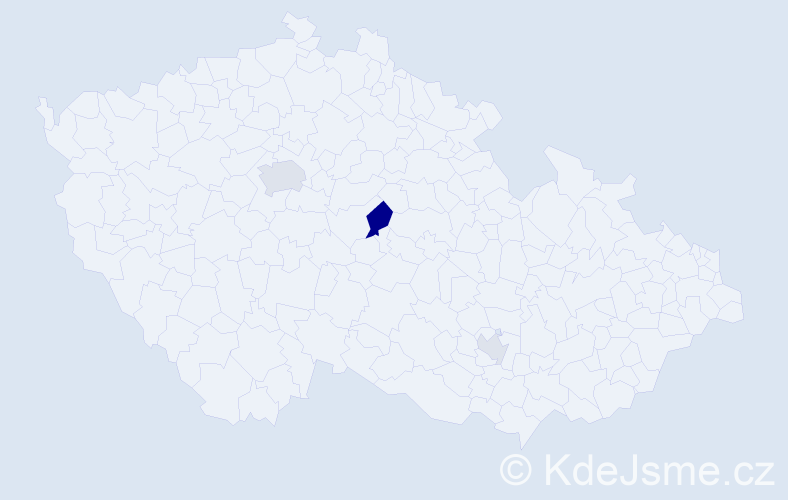 Příjmení: 'Mišutková', počet výskytů 7 v celé ČR
