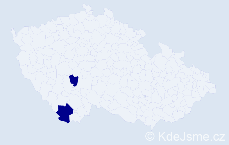 Příjmení: 'Wincik', počet výskytů 2 v celé ČR