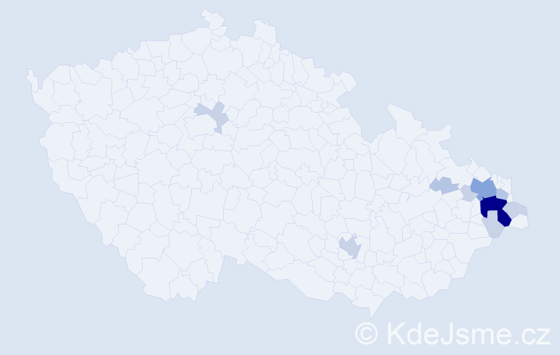 Příjmení: 'Skarka', počet výskytů 47 v celé ČR