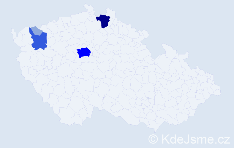 Příjmení: 'Machián', počet výskytů 13 v celé ČR