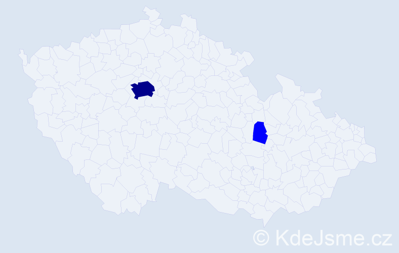 Příjmení: 'Besson', počet výskytů 7 v celé ČR