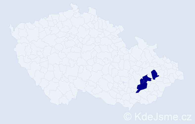 Příjmení: 'Kodnarová', počet výskytů 3 v celé ČR