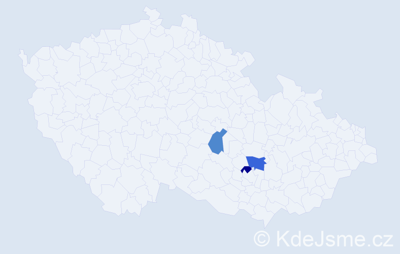 Příjmení: 'Simetinger', počet výskytů 7 v celé ČR