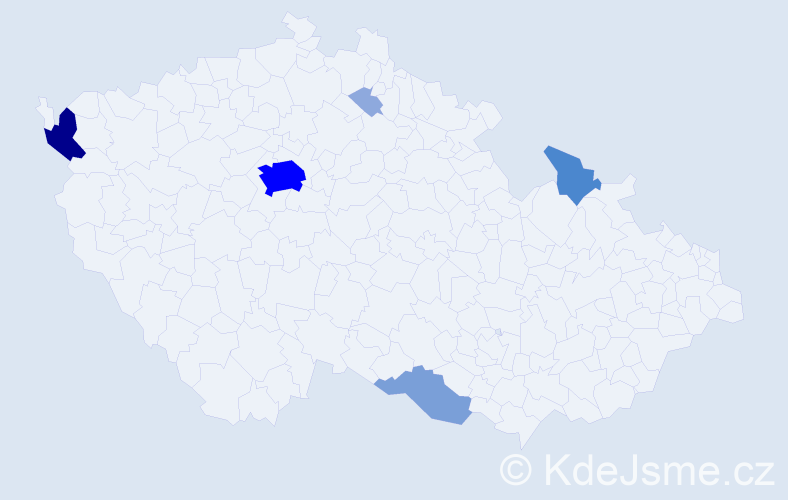 Příjmení: 'Senci', počet výskytů 18 v celé ČR