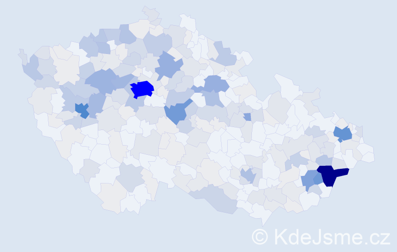Příjmení: 'Hurtová', počet výskytů 992 v celé ČR