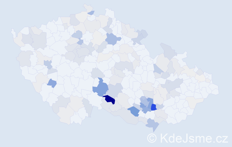 Příjmení: 'Florian', počet výskytů 442 v celé ČR