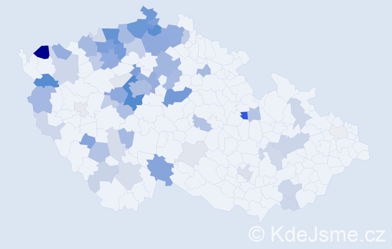 Příjmení: 'Arnoldová', počet výskytů 203 v celé ČR