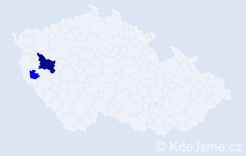 Příjmení: 'Remiger', počet výskytů 8 v celé ČR