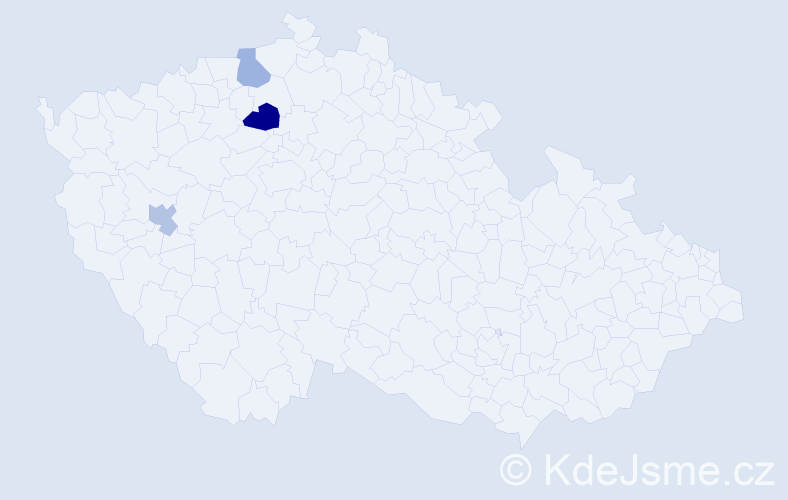 Příjmení: 'Ľuptáčiková', počet výskytů 4 v celé ČR