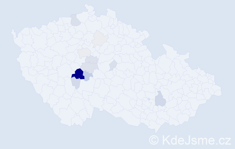 Příjmení: 'Mandovec', počet výskytů 40 v celé ČR