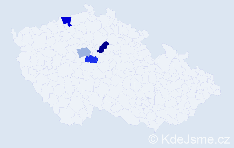 Příjmení: 'Xue', počet výskytů 7 v celé ČR