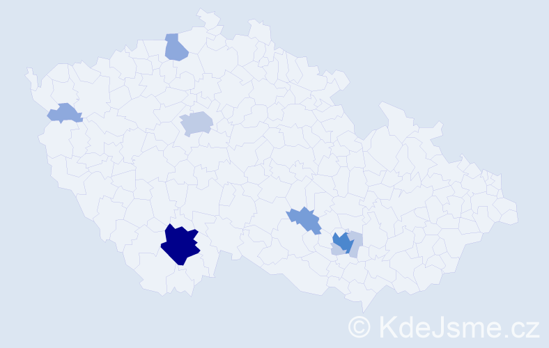 Příjmení: 'Savulová', počet výskytů 24 v celé ČR