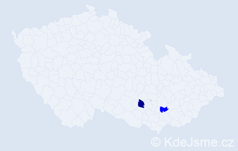 Příjmení: 'Strausz', počet výskytů 3 v celé ČR