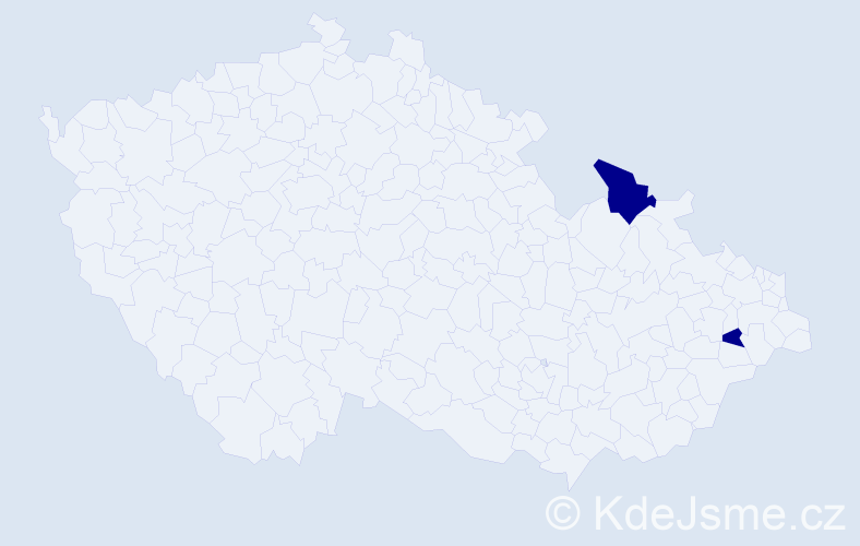 Příjmení: 'Kurdel', počet výskytů 4 v celé ČR