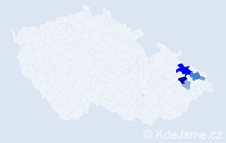 Příjmení: 'Swiech', počet výskytů 26 v celé ČR