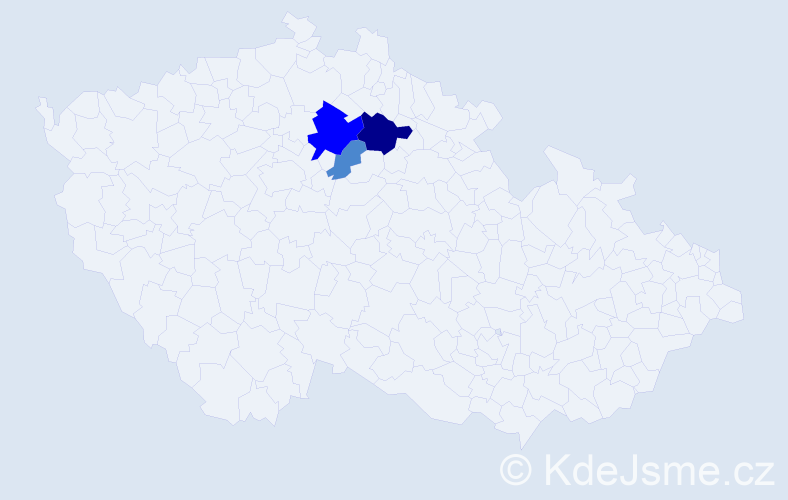 Příjmení: 'Prekslová', počet výskytů 6 v celé ČR
