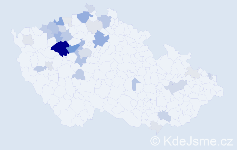 Příjmení: 'Elznic', počet výskytů 112 v celé ČR