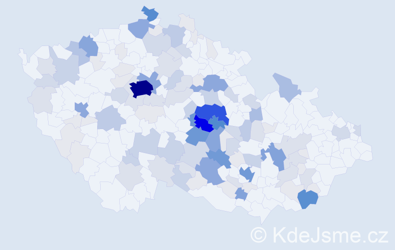 Příjmení: 'Uchytilová', počet výskytů 492 v celé ČR