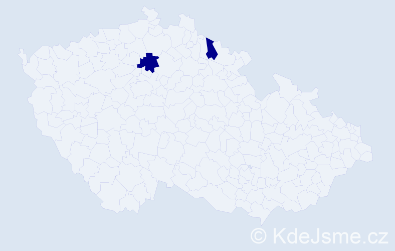 Příjmení: 'Lisovyk', počet výskytů 4 v celé ČR