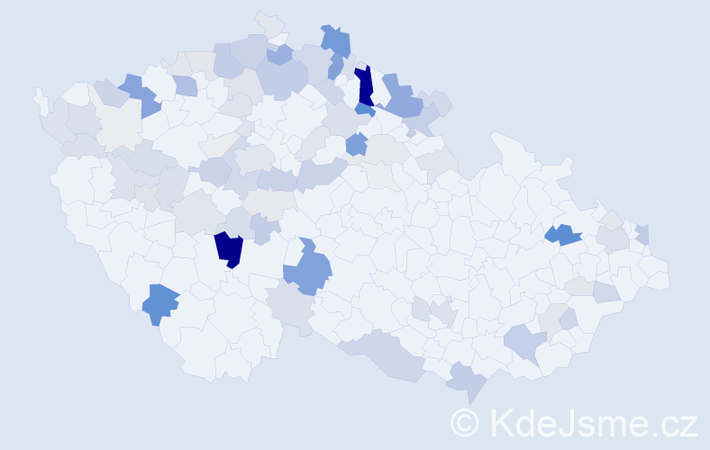 Příjmení: 'Krause', počet výskytů 272 v celé ČR