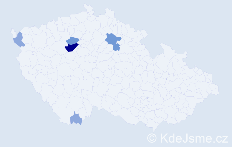 Příjmení: 'Hořejšková', počet výskytů 14 v celé ČR