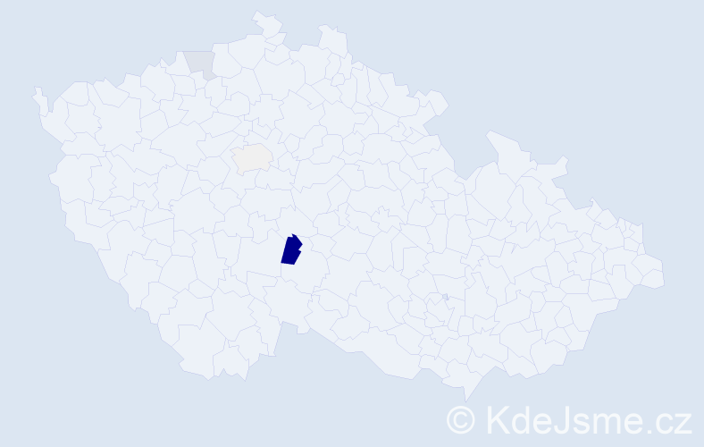 Příjmení: 'Korpejsová', počet výskytů 5 v celé ČR