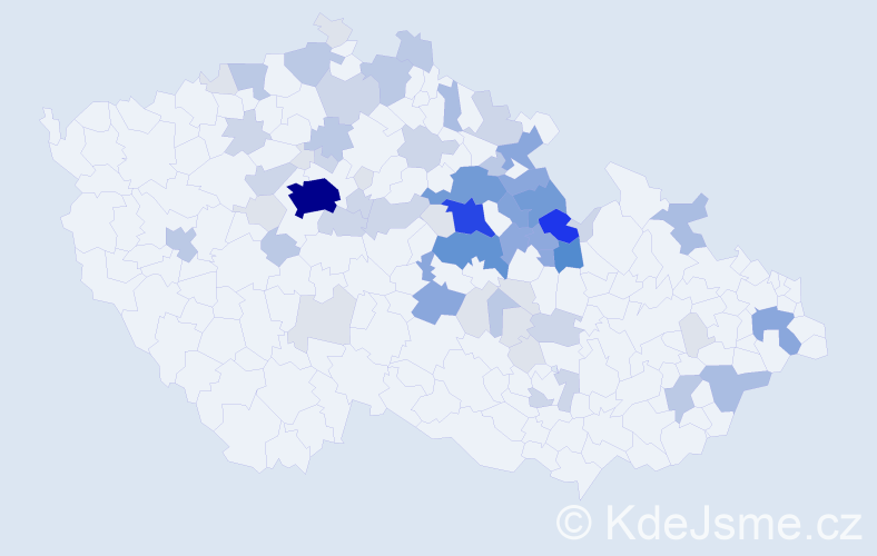 Příjmení: 'Felcmanová', počet výskytů 231 v celé ČR
