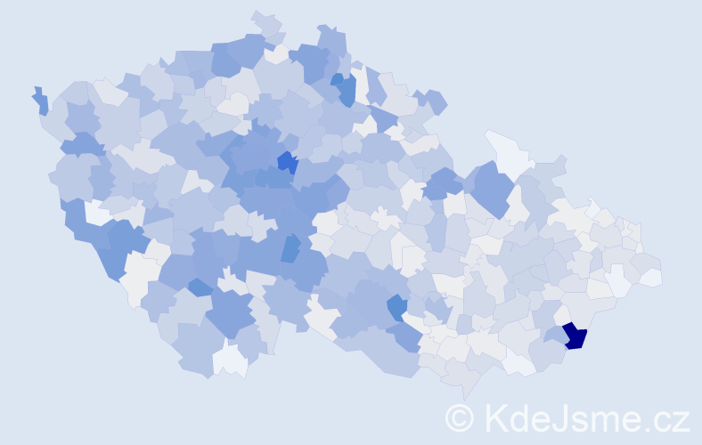 Příjmení: 'Strnad', počet výskytů 4447 v celé ČR